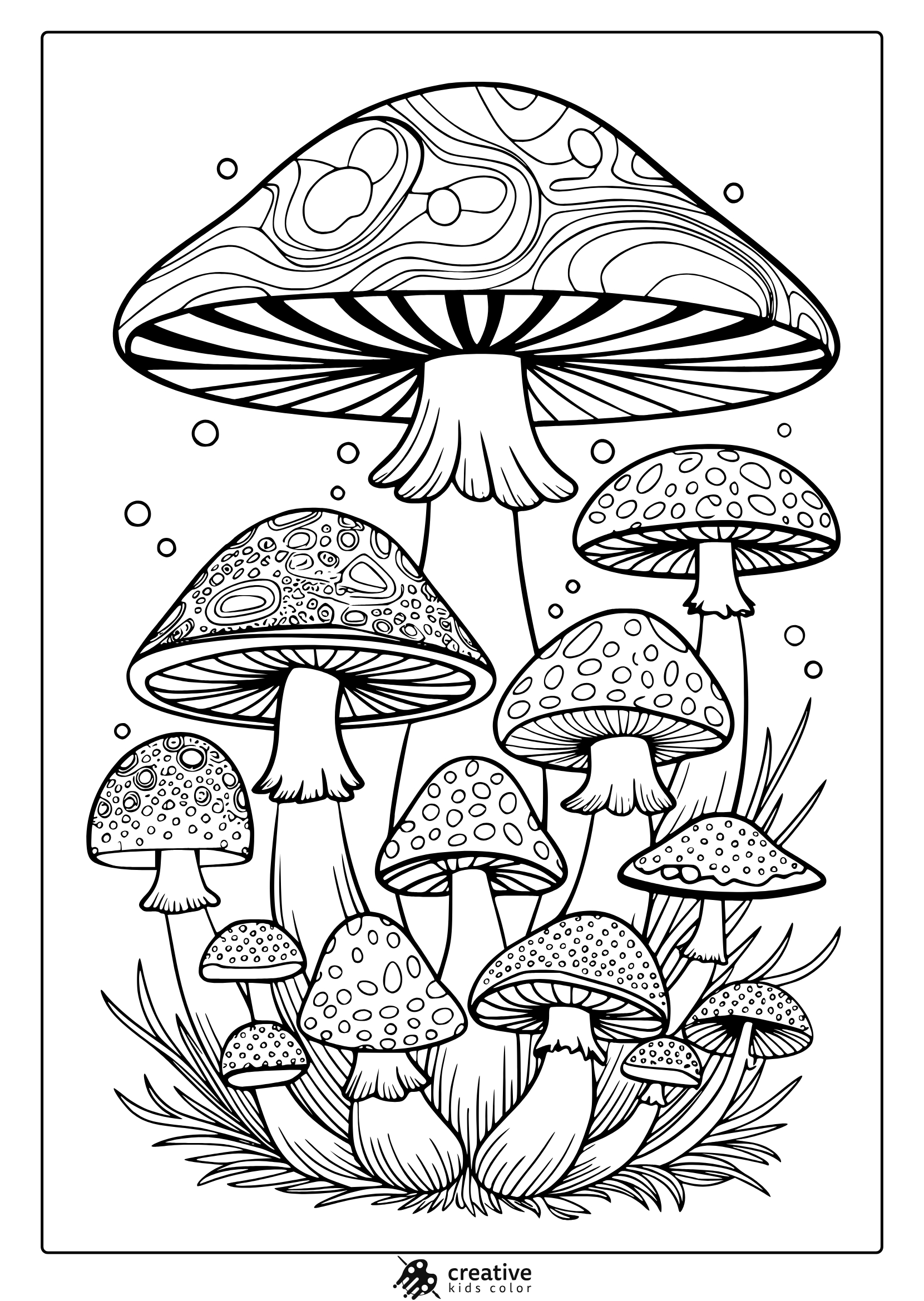 Mushroom Coloring Pages (20+ Free Printable Pdf) for Free Printable Mushroom Coloring Pages