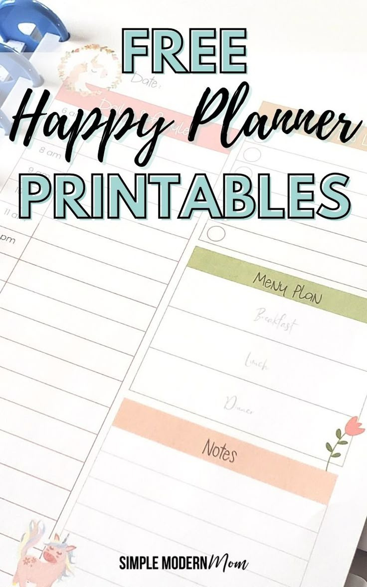 My Top 10 Free Happy Planner Printables inside Free Printable For The Happy Planner