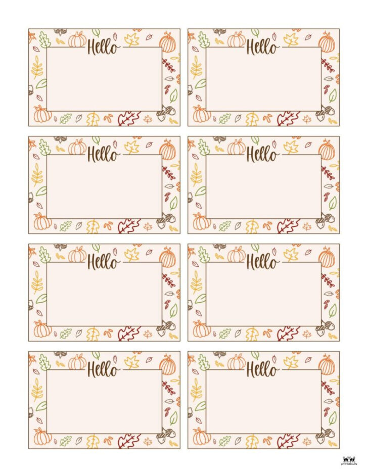 Cute Name Labels Printable