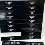 New Old Stock Price Labels Vintage Cigarette Vending Machine Tags Throughout Translite Soda Label Vending Machine
