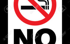 No Smoking Cigarette Sign. Eps 10 Vector Illustration. Cmyk Redy within Free Printable No Smoking Signs To Print