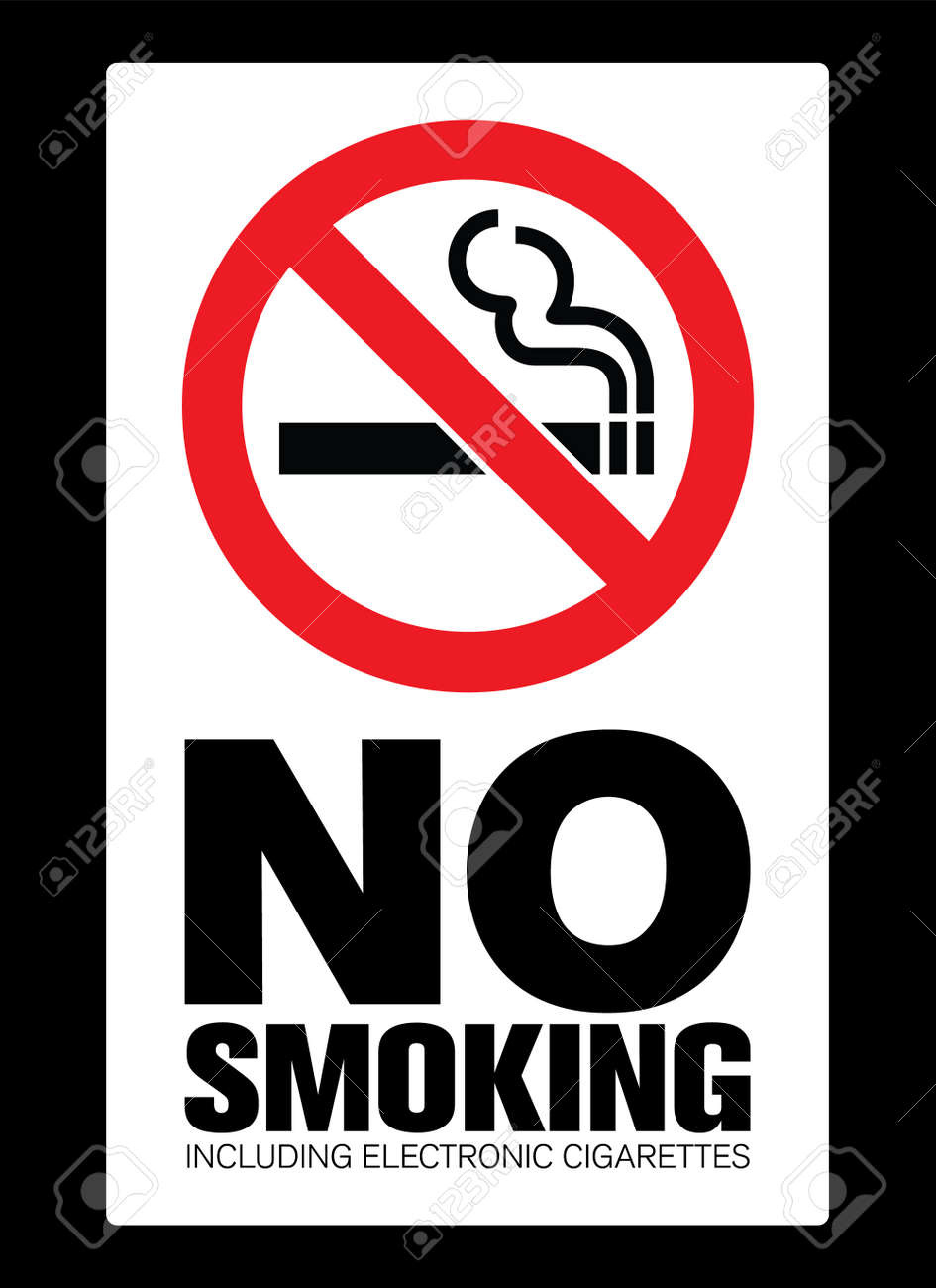 No Smoking Cigarette Sign. Eps 10 Vector Illustration. Cmyk Redy within Free Printable No Smoking Signs To Print