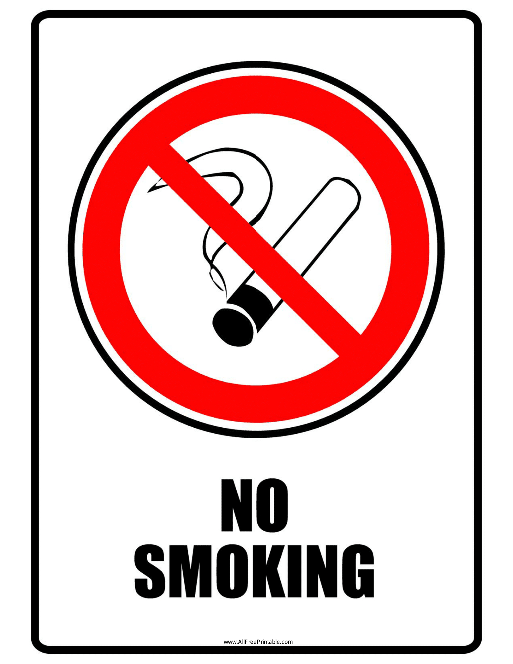 No Smoking / Smoking Signs | Poster Template for Free Printable No Smoking Signs to Print