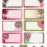 Notebook Labels Royalty Free Vector Image   Vectorstock For Printable Label Notebook