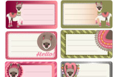 Notebook Labels Royalty Free Vector Image - Vectorstock for Printable Label Notebook