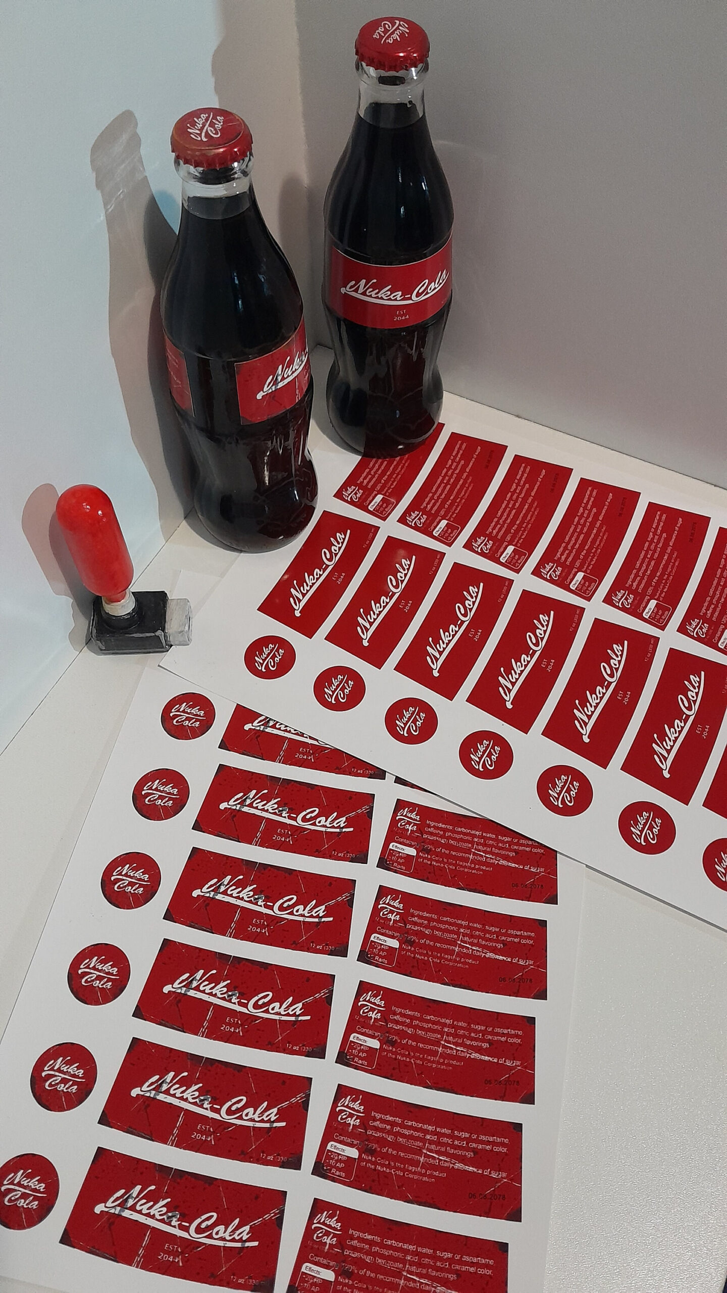 Nuka Cola Label Fallout Inspiriert Für Fans Pdf Label Druckbare inside Nuka Cola Printable Label