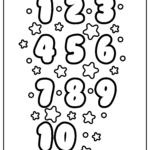 Number Coloring Pages (100% Free Printables) Inside Free Printable Number Coloring Pages