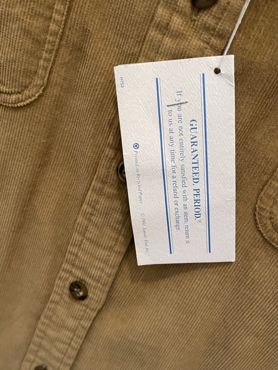 Nwt Vintage Lands End Corduroy Dress Button Front Long Dress Size regarding Lands End Printable Return Label
