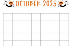 October 2025 Calendars - 107 Free Printables | Printabulls in Free Printable October Calendar 2025