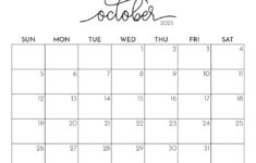 October 2025 Calendars - 107 Free Printables | Printabulls inside Free Printable October Calendar 2025