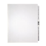 Office Depot Brand Plain Dividers With Tabs And Labels White 5 Tab With Regard To Office Depot Printable Label Template 6400087