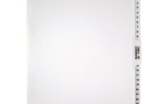 Office Depot Brand Plain Dividers With Tabs And Labels White 5 Tab with regard to Office Depot Printable Label Template 6400087