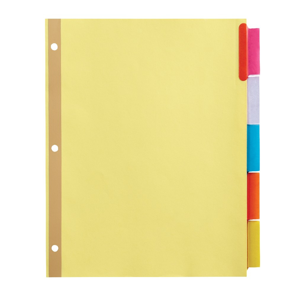 Office Depot Brand Plain Dividers With Tabs And Labels White 8 Tab in Office Depot Printable Label 8 Tab Dividers