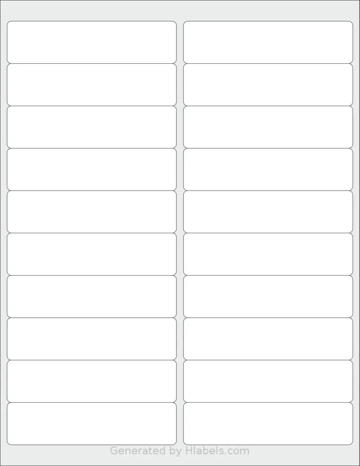 Printable Label Sheet Template
