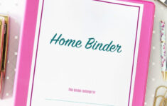 Organized Home Binder With Free Printables! | Abby Organizes regarding Free Printable For Home Management Binder