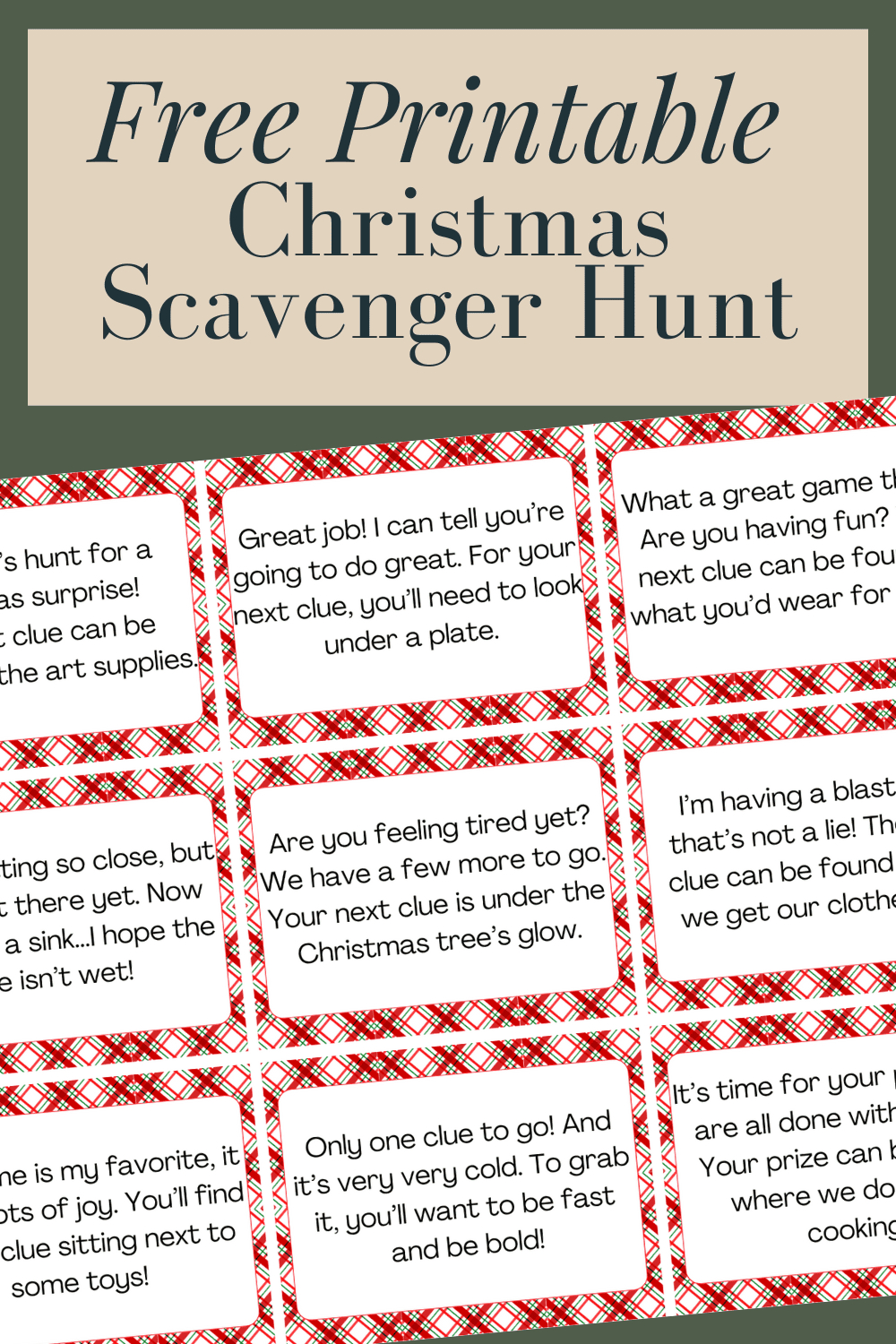 Our 2023 Christmas Scavenger Hunt – Love &amp;amp; Renovations for Free Printable Christmas Scavenger Hunt