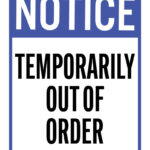 Out Of Order Signs   25 Free Printable Signs | Printabulls With Free Printable Out Of Order Signs