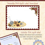 P3 180 5 All My Favorite Things   Printable Quilt Label Pdf Download With Quilt Label Templates Printable