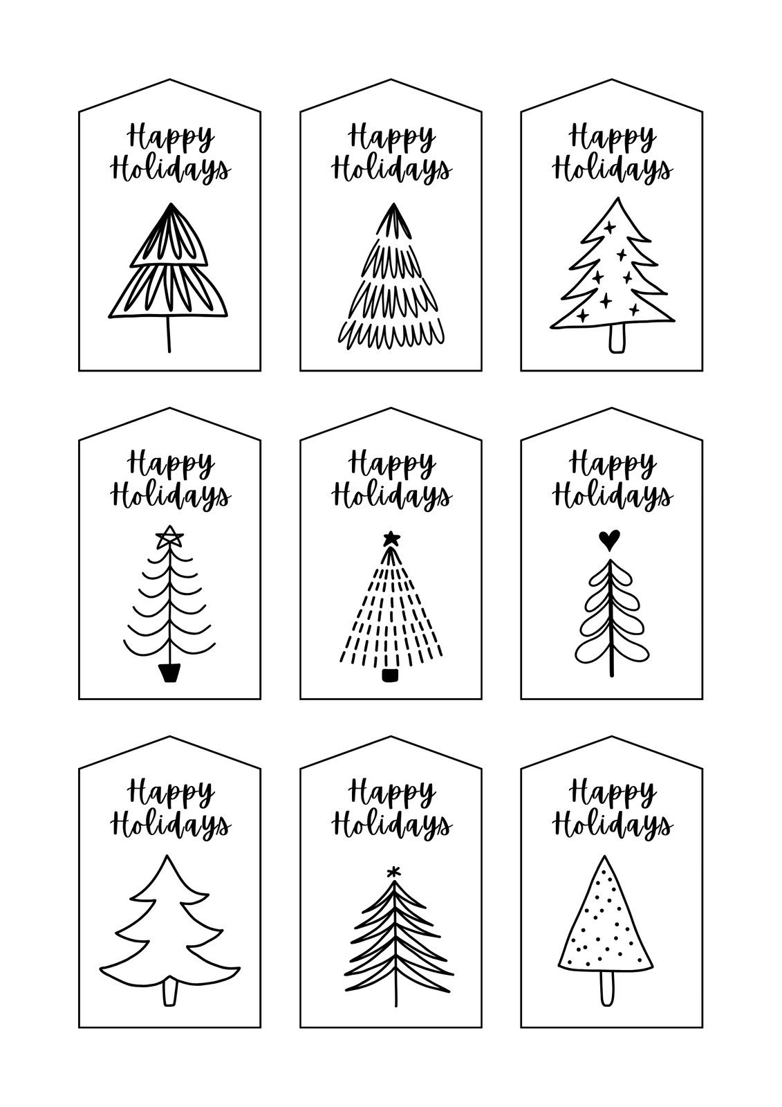 Page 14 - Free, Printable And Customizable Gift Tag Templates | Canva inside Printable Christmas Present Labels