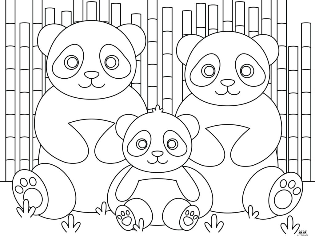 Panda Coloring Pages - 25 Free Printables | Printabulls with regard to Free Printable Coloring Pages Of Pandas