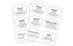Pantry Labels: Organize Your Kitchen, Free Printable Labels with Printable Pantry Labels Free