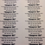 Party Favors For Bachlorette/Bachelor, Weddings And Adult Birthday With Regard To Hangover Kit Label Printable