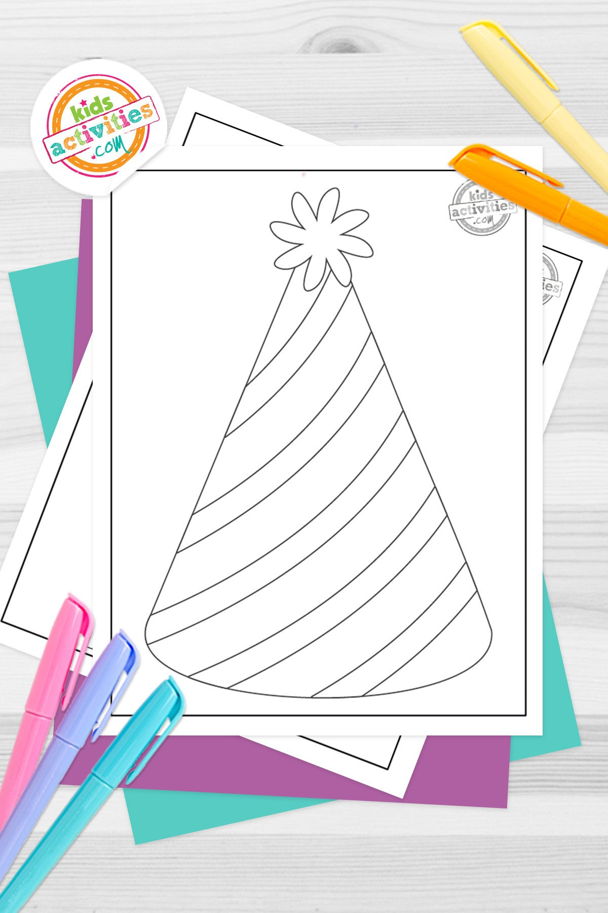 Party Hat Template To Make Your Own Party Hat! | Kids Activities Blog for Free Printable Printable Party Hat Template
