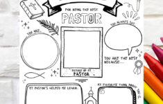 Pastor Appreciation Coloring Page For Kids: Printable Thank You pertaining to Free Printable Pastor Appreciation Cards