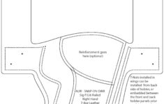 Pdf Digital Pattern - Sig P226 Railed Owb Snapon Style Leather with regard to Free Printable Leather Holster Patterns