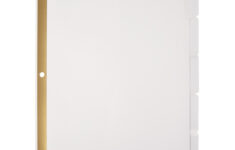 Plain Dividers With Tabs And Labels, White, 5-Tab, Pack Of 25 Sets throughout Office Depot Printable Label Template 6400087