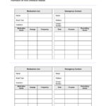Portable Medication List For Free Printable Medication Wallet Card