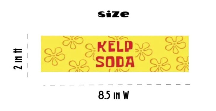 Kelp Soda Labels Printable Free
