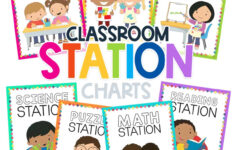 Preschool Classroom Printables &amp; Charts - Preschool Mom for Preschool Center Labels Free Printable