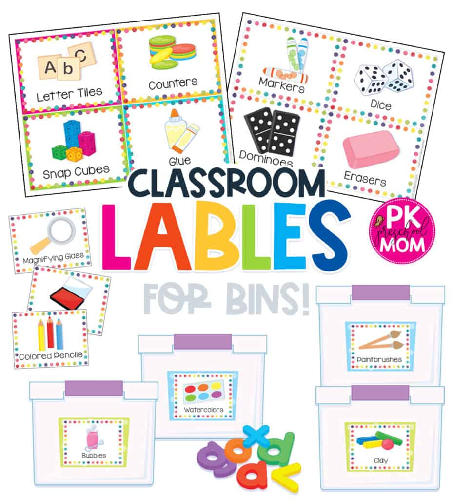 Preschool Classroom Printables &amp;amp; Charts - Preschool Mom intended for Preschool Center Labels Free Printable