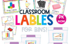 Preschool Classroom Printables &amp; Charts - Preschool Mom pertaining to Free Printable Classroom Labels