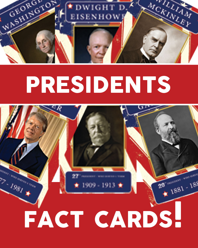 President Flashcards - 4X6 Sized For Easy Printing! for Free Printable Pictures Of Presidents