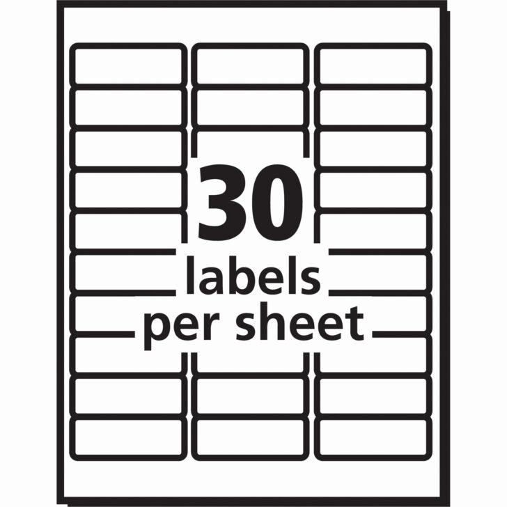 Free Printable Label Templates 30 Per Sheet