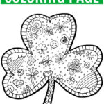 Print Out This Fun Shamrock Coloring Page Free Printable For St Intended For Free Printable Shamrock Coloring Pages