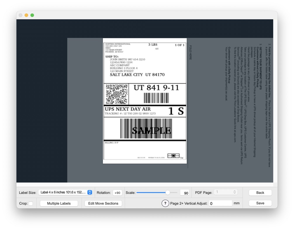 Print Shipping Labels Directly From The Ups Website To Your inside UPS Printable Label