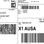 Print Shipping Labels With Fedex At Best Price In Mumbai Pertaining To Printable Fedex Shipping Label