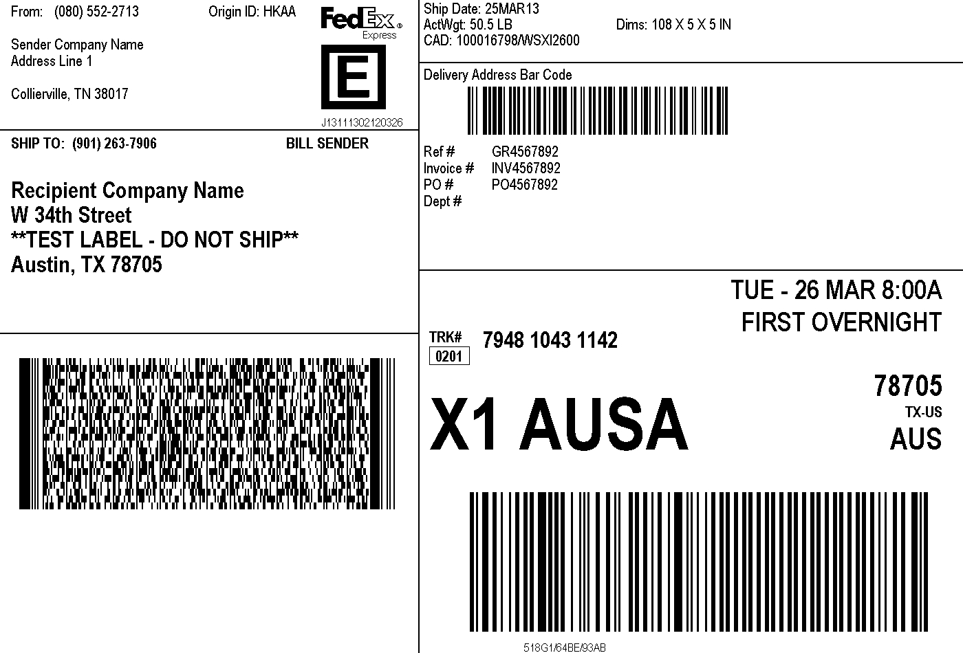 Print Shipping Labels With Fedex At Best Price In Mumbai pertaining to Printable Fedex Shipping Label