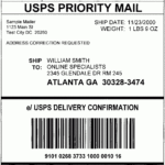 Print Usps Package Label Within Usps Printable Label