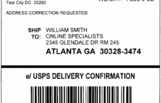 Print Usps Package Label within Usps Printable Label