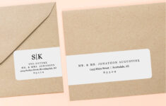 Printable Address Template For Envelope Wraparound Labels intended for Printable Address Labels For Envelopes