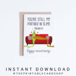 Printable Anniversary Cards, Funny Anniversary Cards Instant Inside Free Printable Funny Anniversary Cards