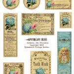 Printable Apothecary Labels   Printable Party Favors Intended For Free Vintage Printable Labels