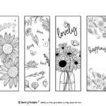 Printable Bookmarks To Color | 120 For Adults & Kids   World Of With Free Printable Inspirational Bookmarks To Color