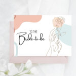 Printable Bridal Shower Card / To The Bride To Be Card / Wedding For Free Printable Wedding Shower Cards