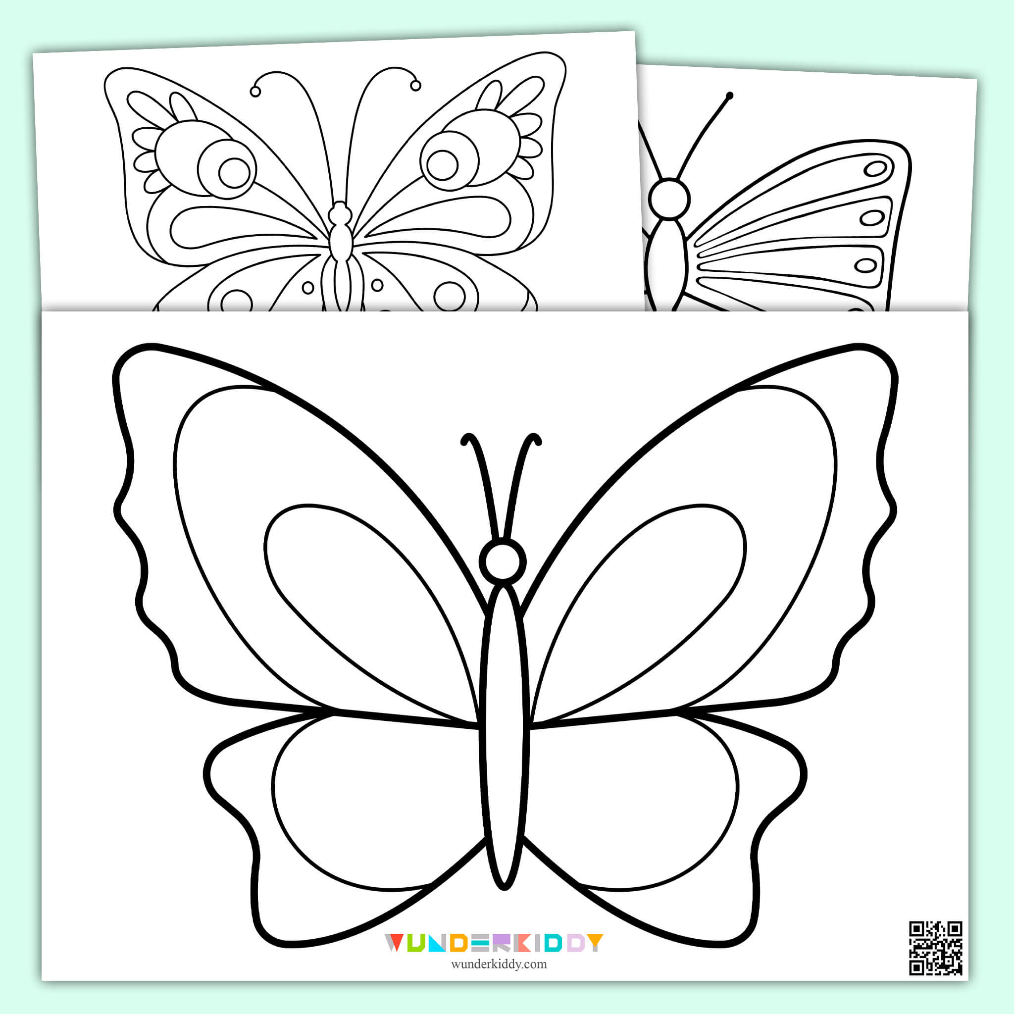 Printable Butterfly Template And Coloring Pages For Preschool throughout Free Printable Butterfly Pictures to Print