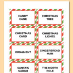 Printable Christmas Charades   Chevron Lemon Pertaining To Free Printable Christmas Charades Game